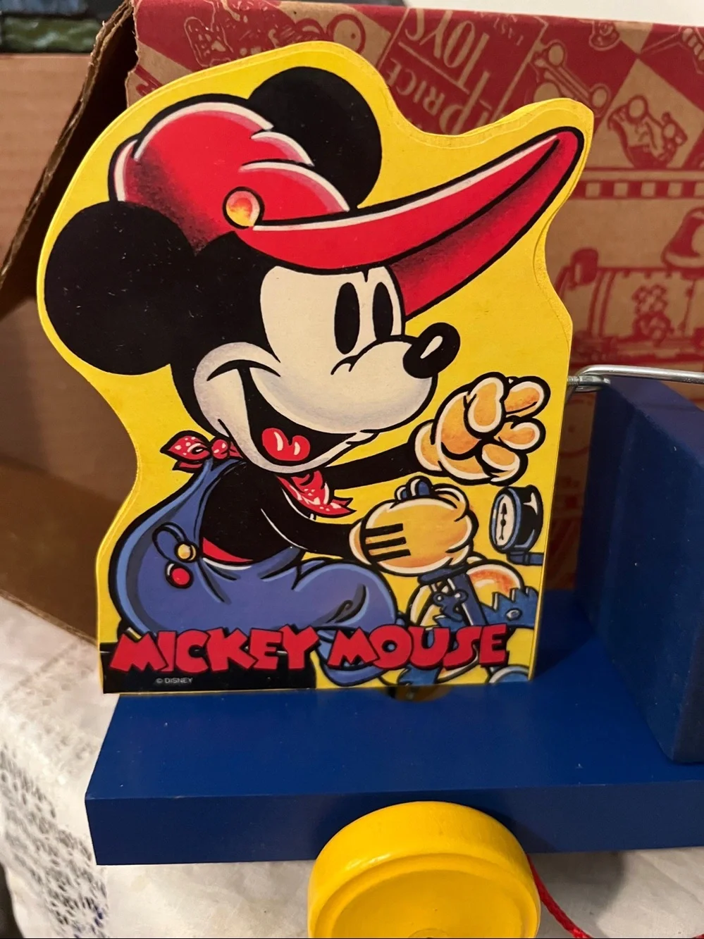Classic Ltd Edition Mickey Mouse Choo Choo Train Fisher Price 2003 ToyFest COA